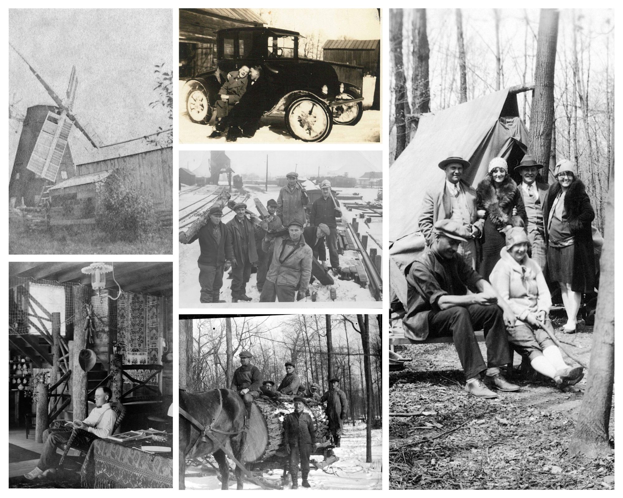 A collage of photos from Fort Erie's History